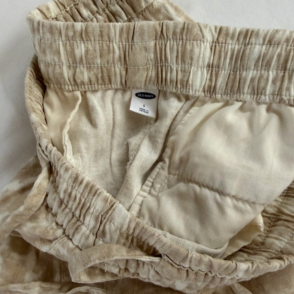 Beige Tie-Dye Women’s Pants - Picture 3 of 4
